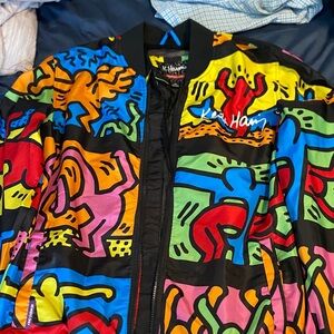 Members Only Graphic Jacket with Bold Colors